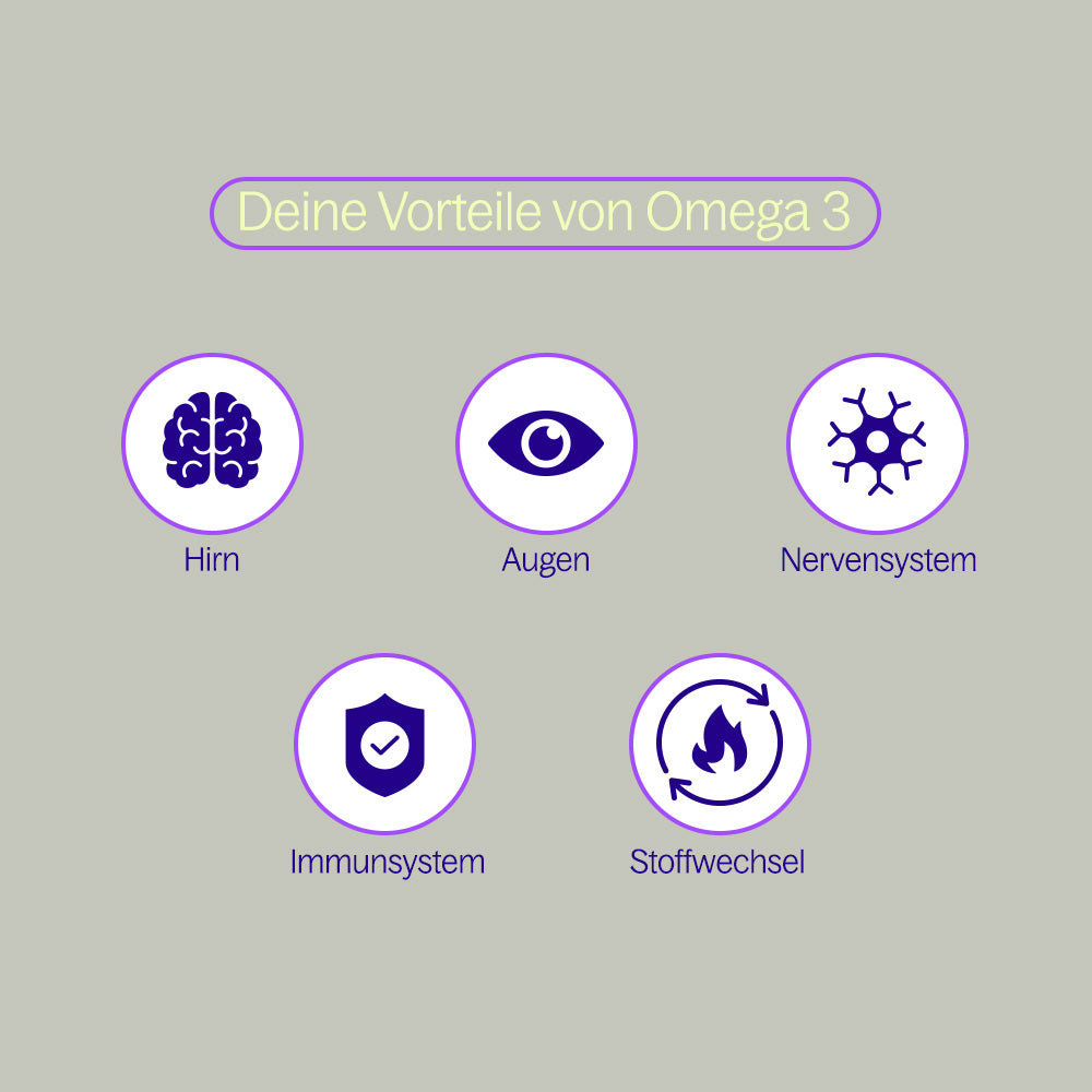 Omega 3 aus Algenöl, 120 Kapseln