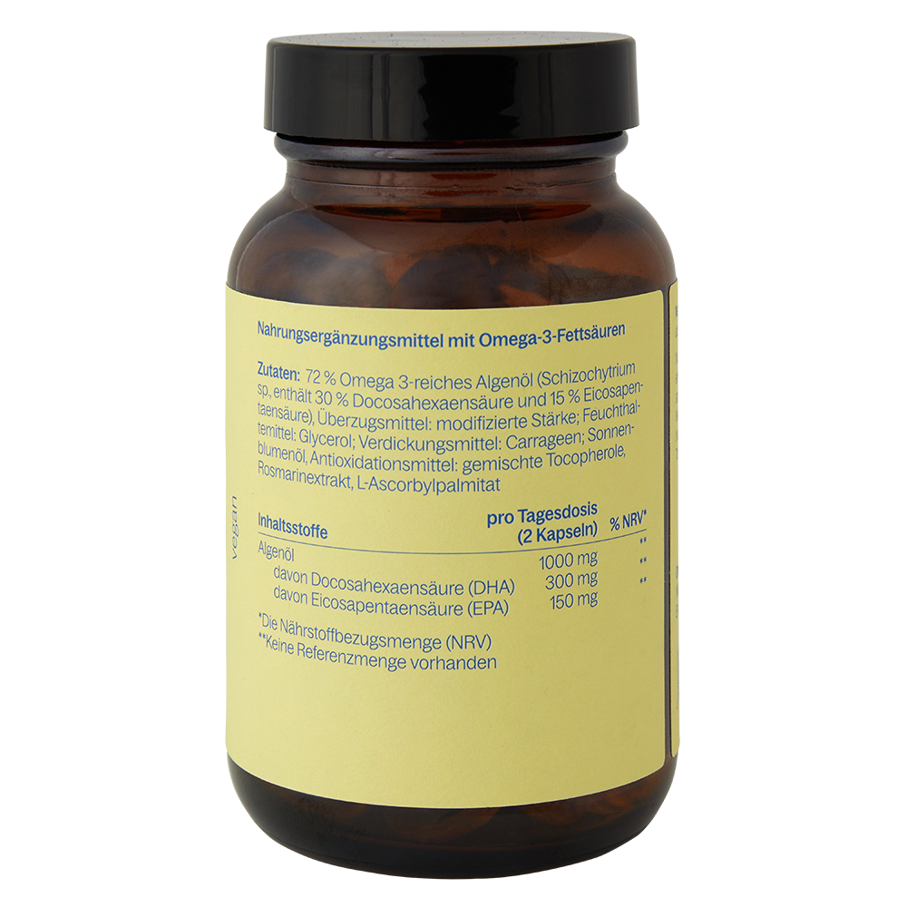 Omega 3 aus Algenöl, 120 Kapseln
