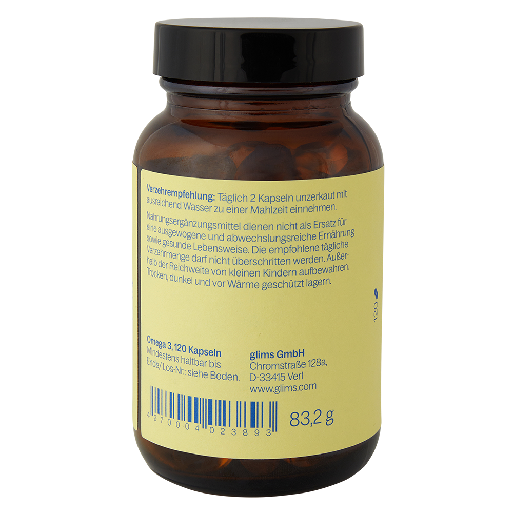 Omega 3 aus Algenöl, 120 Kapseln